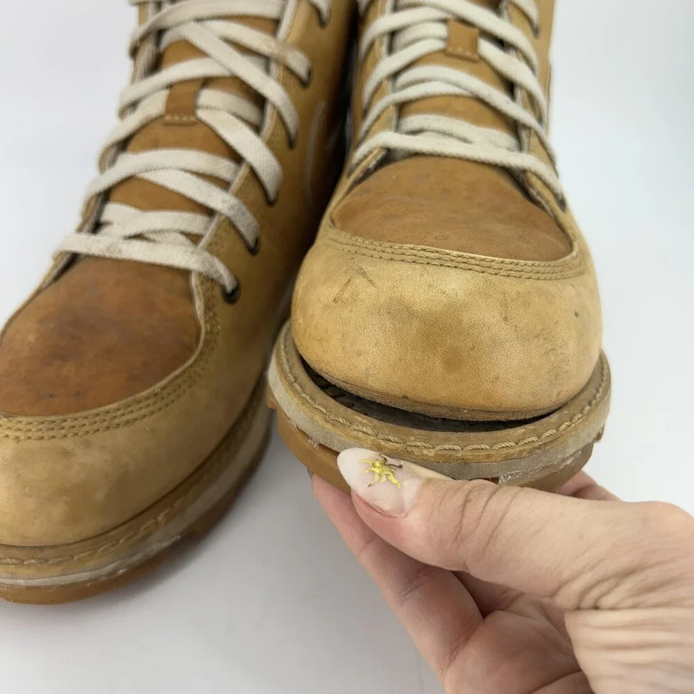 Vintage Nike Air Ecrof Boots Mens Size 9 Nubuck Leather Combat Ankle 308657-221